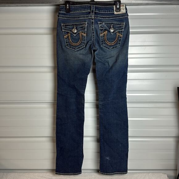 True Religion Women’s Blue Boot Cut Jeans with Signature Stitching 28 - Picture 6 of 7